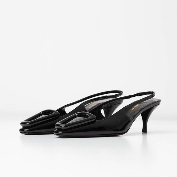Saint Laurent Women's 24 Slingback Kitten Heel Pumps - Picture 6 of 10
